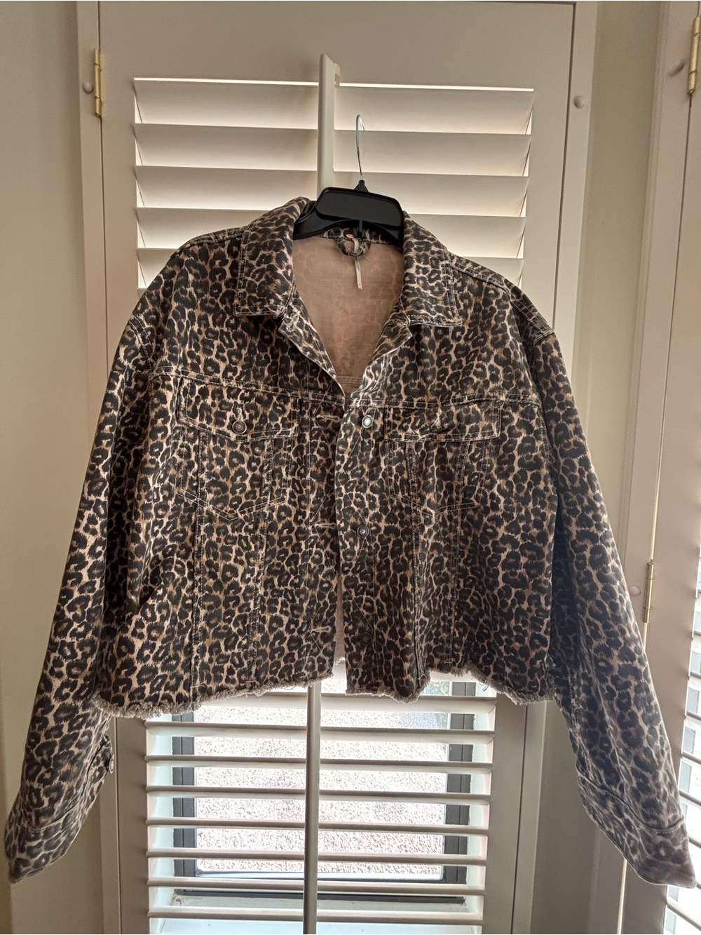 Free People cropped jean jacket